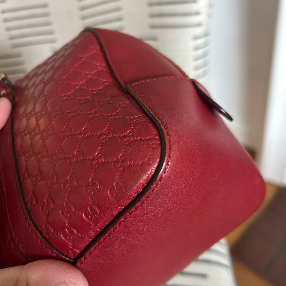 Red Microguccisima Boston Handbag - Picture 2 of 11